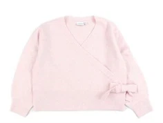 Name It parfait pink short wrap strikbluse